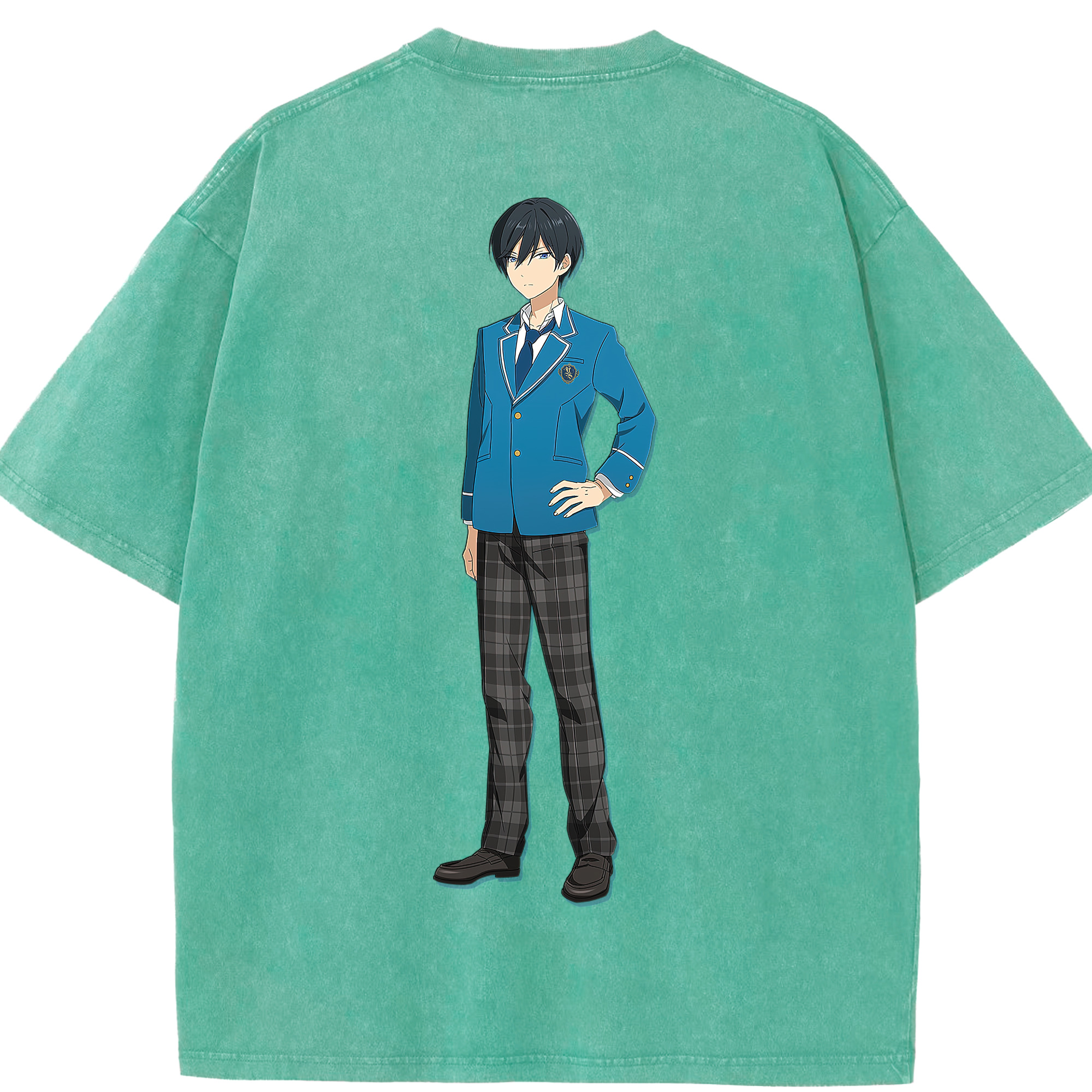 （画像用） あんさんぶるスターズ! Ensemble Stars 綿100% ヴィンテージ風 半袖Tシャツ（背面プリント）